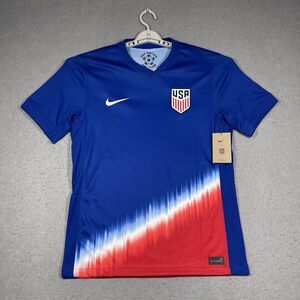 Team USA Soccer Jersey Mens Medium Blue Nike USMNT Match Away Kit 2024